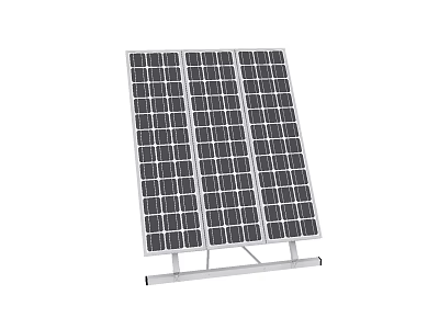 Modern solar panels 3d model
