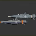 Two Different Colored 3D Model Spacecraft With Detailed Aerospace Design For Cosmic Missions