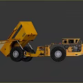 Yellow Heavy Duty Mining Dump Truck With Large Capacity And Construction Use 3d model
