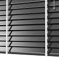 Modern Architectural Louvre Blinds With Metal Horizontal Slats And Structural Design