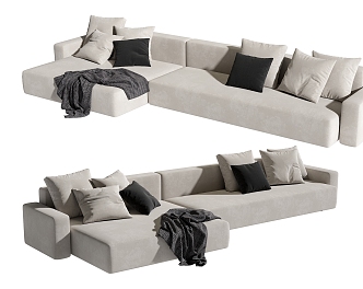 Modern Multiplayer Sofa 3d model