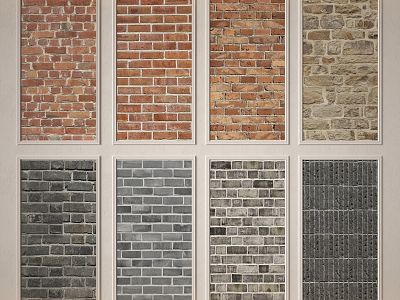 Brick wall 3d model