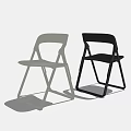 Modern Foldable Leisure Chairs In White And Black With Minimalist Design