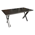 Modern Study Desk Design With Metal Legs And Smooth Wooden Tabletop Surface