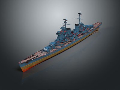 Modern Warship Ship Warship 3d model