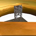 Industrial Equipment Metal Frame Structure With Support Pillars And Cross Beams