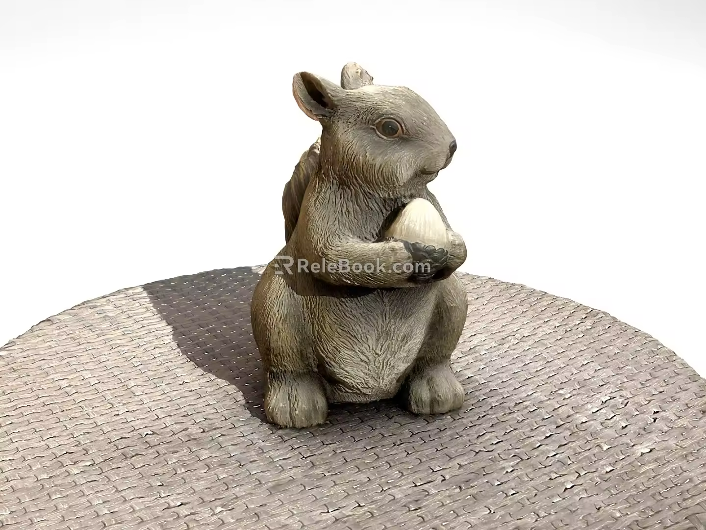 Animal reptile squirrel holding pine nuts 3d model