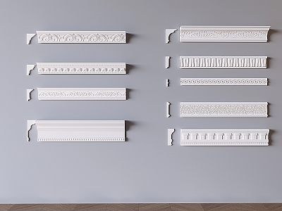 French plaster line carved plaster line overcast corner line ceiling corner line skirting line decorative line model