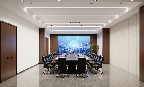 Modern Meeting Room Judgment Room 3d model