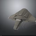 Futuristic Silver Spacecraft With Triangular Shape And Streamlined Design For Space Exploration