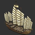 Ming Dynasty Fortune Ship Treasure Ship Warship Ancient Ship Ship Zheng He Treasure Ship Zheng He Voyages to the West 201348256 3d model