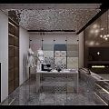 Modern Public Office Space With Open Layout Workstations And Natural Lighting Fixtures