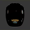 NYPD Police Riot Helmet Weapon Gear With Number 25 Badge And Visor