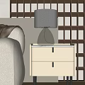 Modern Table Lamp Combination Table Lamp Bedside Table 3d model