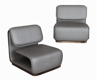 Modern Single Sofa Casual Sofa Chair 3d model