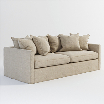 Modern double sofa 3d model