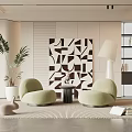 Modern Casual Sofa Combination Single Sofa 3d model