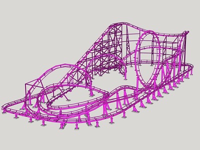 Children's roller coaster model