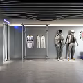Modern Fashion Clothing Store With Apparel Display Racks Mannequins And Stylish Outfits