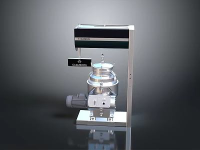 Gravimetric Feeding Machine With Metal Frame Motor And Container Platform Base 3d model