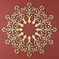 European-style Metal Carved European Pattern Hollow-out Carved Pattern Classical Baroque Carved 3d model