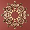 European-style Metal Carved European Pattern Hollow-out Carved Pattern Classical Baroque Carved 3d model