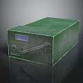 Green Household Utility Box With Digital Display And Portable Carry Handle Design