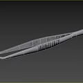 Metal Tweezers With Curved Tips And Non Slip Grip For Household Use