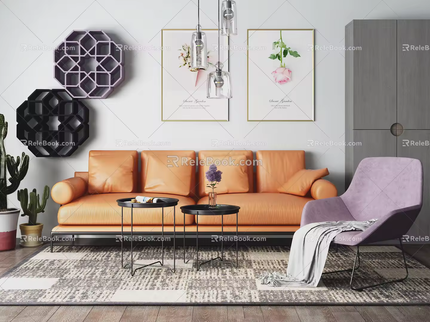 Modern Combination Sofa 3d model