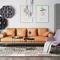 Modern Combination Sofa 3d model