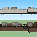 Modern Minotti Multiplayer Sofa 3d model