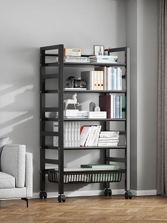 Living Room Shelf 3d model