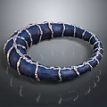 Elegant Intricate Blue Bracelet With Silver Woven Accents Fashion Accessory