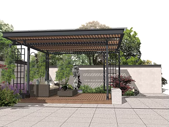 New Chinese Pavilion 3d model