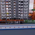 Construction Site With High Rise Buildings And Tower Cranes Under Urban Development
