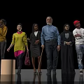 Group of Diverse People Standing Together with Different Ages Ethnicities and Attires