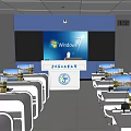 School Classroom Multifunctional Classroom Smart Classroom 3d model