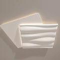 Modern Flush Mount Ceiling Lights With Wave Texture And Various Shapes For Contemporary Spaces 3d model