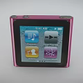 Pink Compact Portable Headphone Speaker Device With Digital Music Playback Screen 3d model