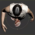 3D Male Character In Sleeveless Top Shorts And Sandals Against Dark Gradient Background