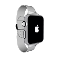 Luxury Jewelry Smartwatch With Gold Case And Gray Leather Strap Modern Design
