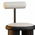 Modern Minimalist Dining Chairs With Upholstered Seat And Wooden Frame Design