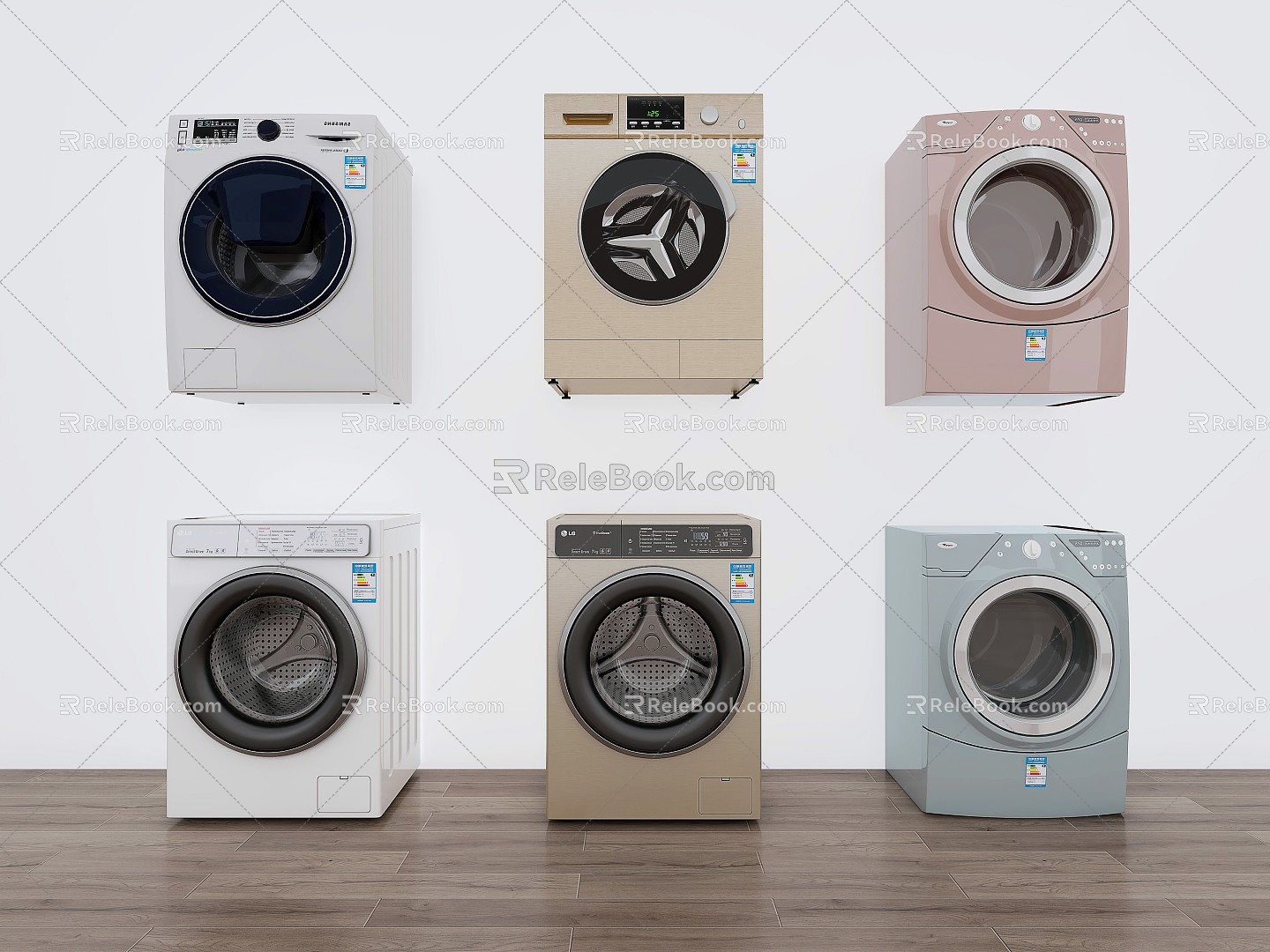 Modern washing machine model