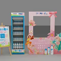 Women's Day Celebration With Yoga Pose Flowers And Skincare Products