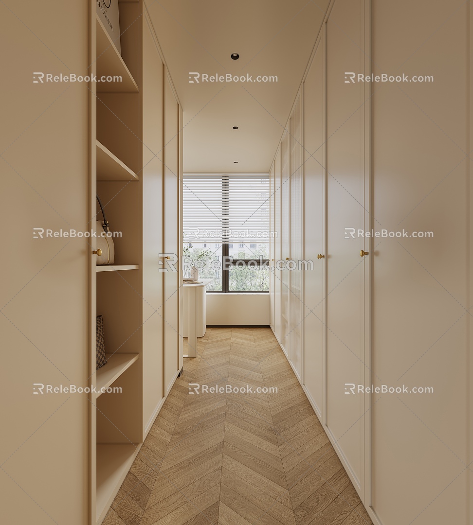 French Cloakroom 3d model