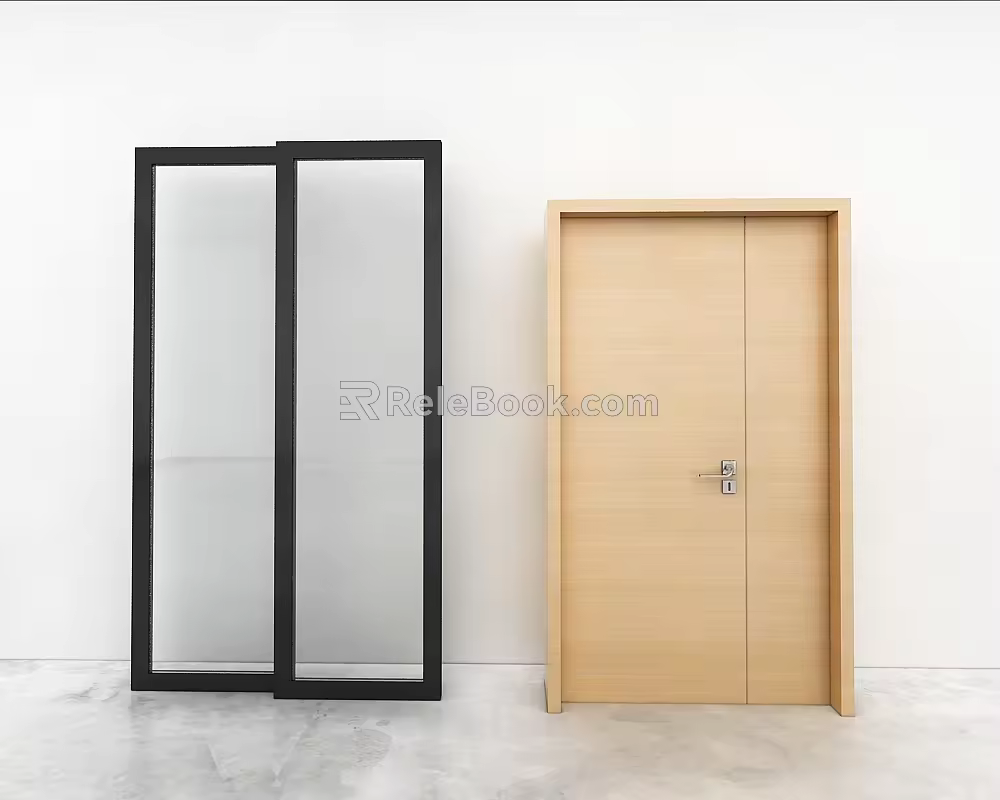 Door combination 3d model