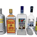 Assorted Liquor Bottles Including Gordon's Gin Parrot Bay Coconut Rum Jamel And Vodka