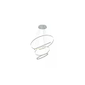 Modern Circular Ring Chandelier With Sleek Metallic Finish And Illuminated Design For Contemporary Interior
