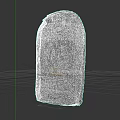 Ancient Egyptian Stone Stele Sculpture With Hieroglyphics And Figure Carving