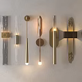 Modern Wall Sconces Featuring Diverse Contemporary Designs And Decorative Elements 3d model